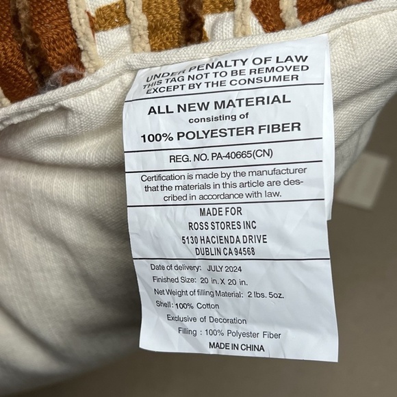 Coveted Home Square Pillow 18x18 Aztec Navajo Southwestern Pattern Home Decor - Picture 6 of 6